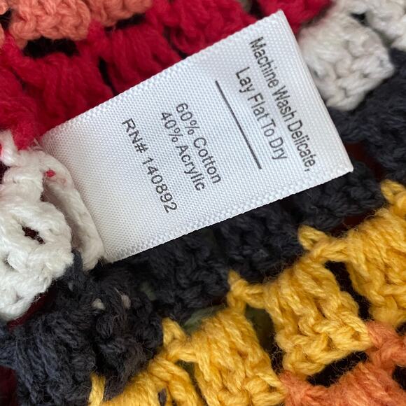 Marine Layer Fiona Crochet Dress in Multi Striped - Size XL - Picture 9 of 9